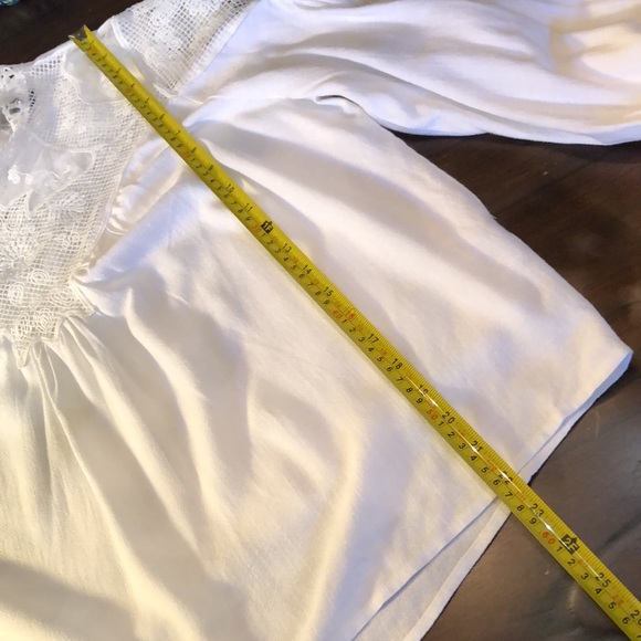 Vici High neck crochet lace wide elastic sleeve victorian blouse - Picture 9 of 12